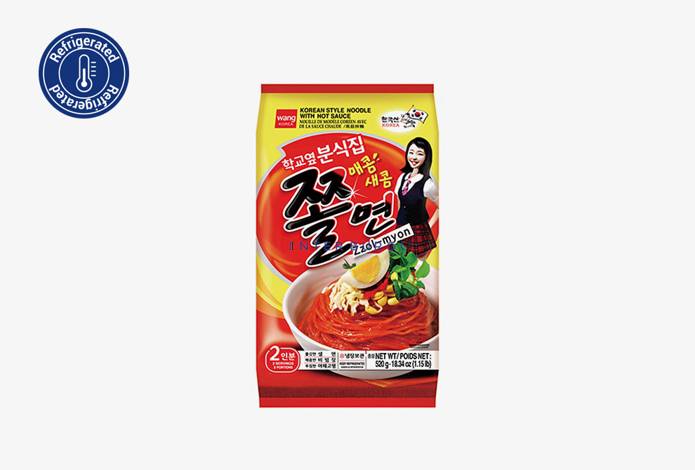 KOREAN STYLE NOODLE WITH HOT SAUCE IN PL. BAG 비빔 생쫄면