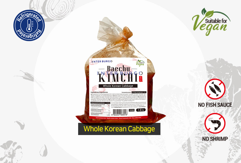 WHOLE CABBAGE KIMCHI (Suitable for Vegan) 포기 김치 1.8kg