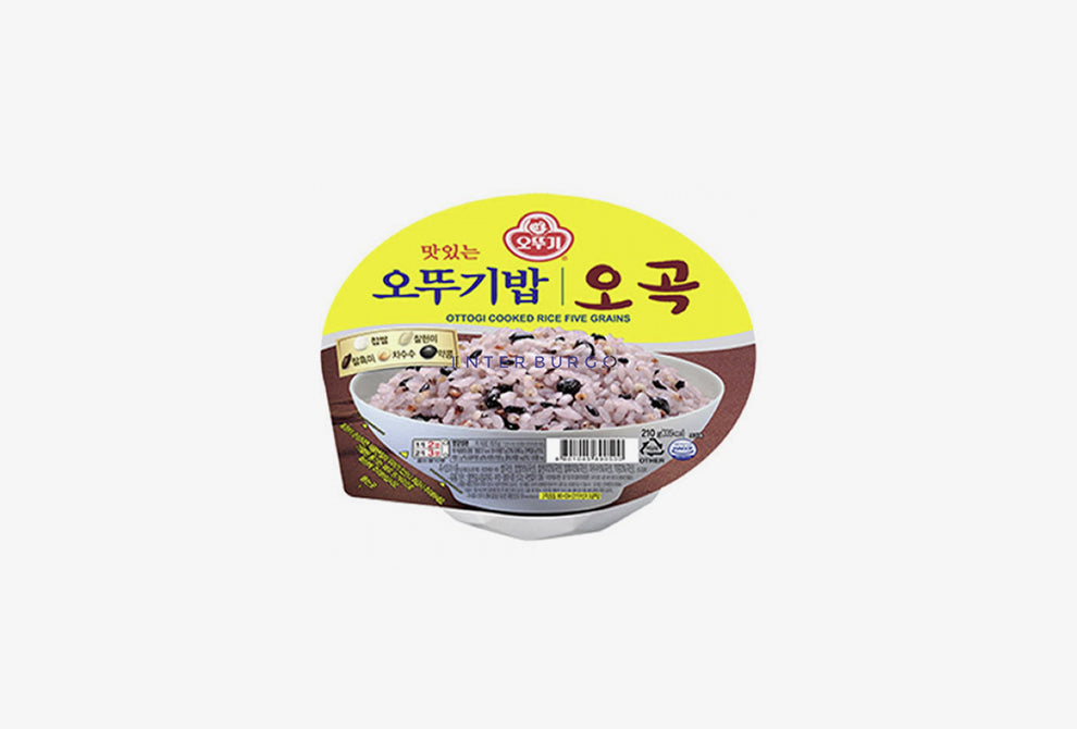 COOKED RICE (FIVE GRAINS) 맛있는 오뚜기밥 (오곡) 210g