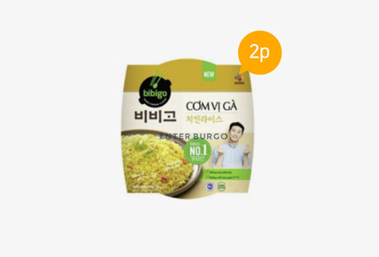 COOKED RICE WITH CHICKEN FLAVOR 비비고 치킨라이스 2개묶음
