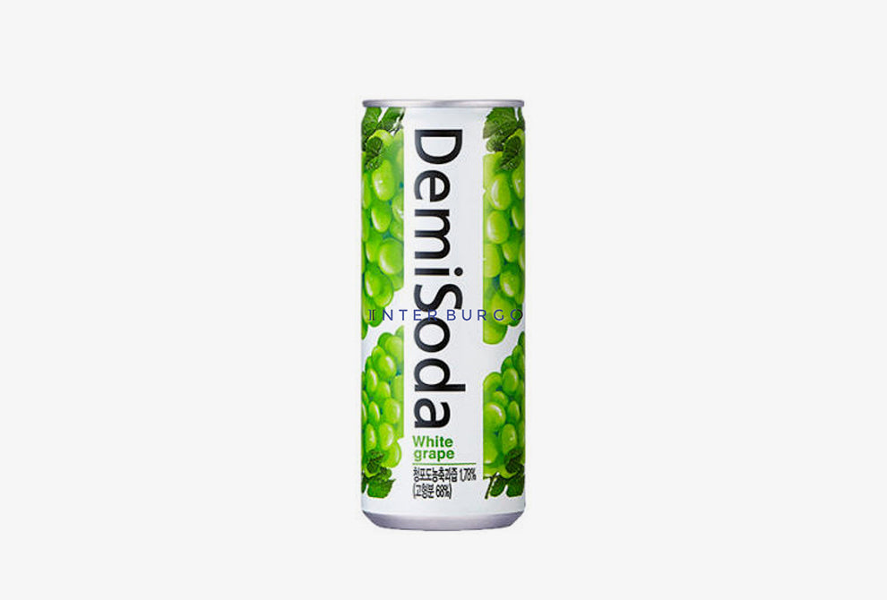 CARBONATED SOFT DRINK IN CAN(DEMISODA, GREENGRAPE) 데미소다 청포도